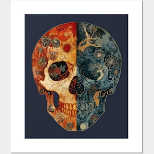 Two Sides Skull Posters and Art